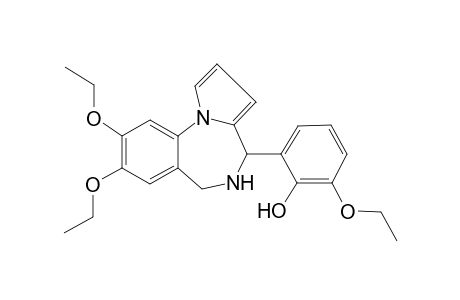2-(8,9-diethoxy-5,6-dihydro-4H-pyrrolo[1,2-a][1,4]benzodiazepin-4-yl)-6-ethoxy-phenol