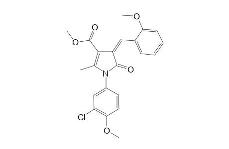 (4Z)-1-(3-chloro-4-methoxy-phenyl)-5-keto-2-methyl-4-o-anisylidene-2-pyrroline-3-carboxylic acid methyl ester