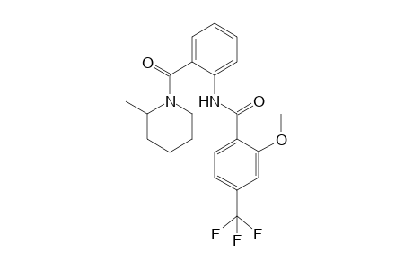 Benzamide, 2-methoxy-N-[2-[(2-methyl-1-piperidinyl)carbonyl]phenyl]-4-(trifluoromethyl)-