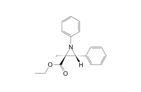 (E)-2-Ethoxycarbonyl-2-methyl-1,3-diphenylaziridine