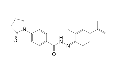 4-(2-Oxopyrrolidin-1-yl)benzoic acid(4-isopropenyl-2-methylcyclohex-2-enylidene)-hydrazide