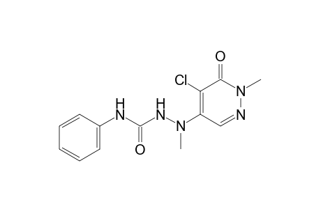 1-(5-chloro-1,6-dihydro-1-methyl-6-oxo-4-pyridazinyl)-1-methyl-4-phenylsemicarbazide