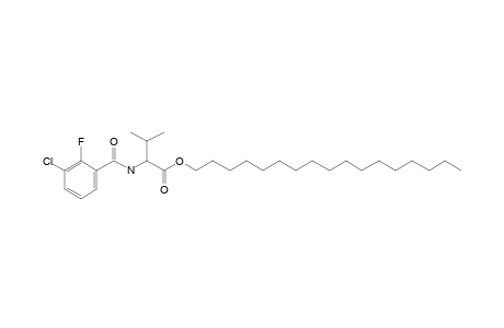 L-Valine, N-(3-chloro-2-fluorobenzoyl)-, heptadecyl ester