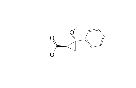 Cyclopropanecarboxylic acid, 2-methoxy-2-phenyl-, 1,1-dimethylethyl ester, trans-