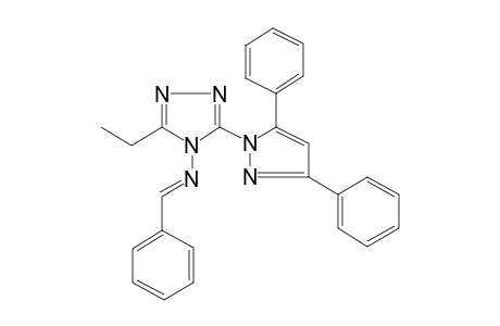 (E)-benzal-[3-(3,5-diphenylpyrazol-1-yl)-5-ethyl-1,2,4-triazol-4-yl]amine