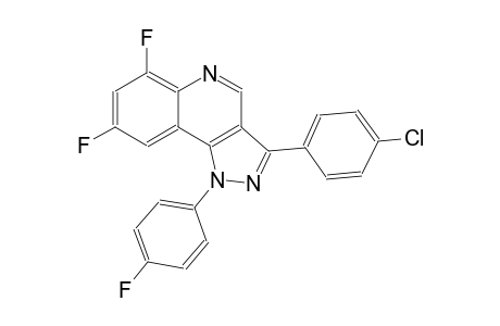 1H-pyrazolo[4,3-c]quinoline, 3-(4-chlorophenyl)-6,8-difluoro-1-(4-fluorophenyl)-
