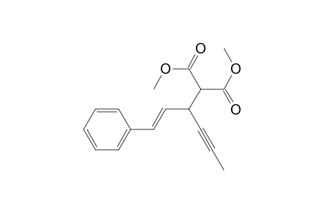 2-[(E)-1-phenylhex-1-en-4-yn-3-yl]propanedioic acid dimethyl ester