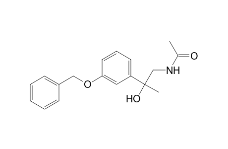 Acetamide, N-[2-hydroxy-2-[3-(phenylmethoxy)phenyl]propyl]-