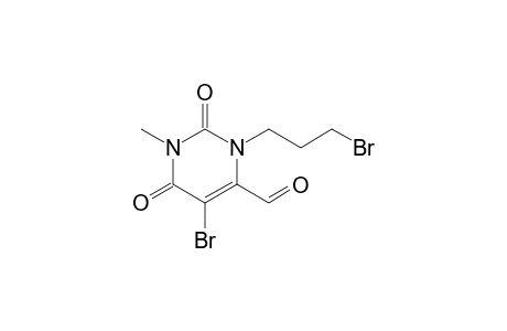 5-bromanyl-3-(3-bromanylpropyl)-1-methyl-2,6-bis(oxidanylidene)pyrimidine-4-carbaldehyde