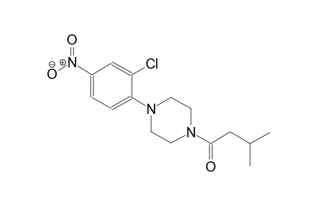 1-(2-chloro-4-nitrophenyl)-4-(3-methylbutanoyl)piperazine