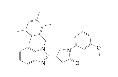 1-(3-methoxyphenyl)-4-[1-(2,3,5,6-tetramethylbenzyl)-1H-benzimidazol-2-yl]-2-pyrrolidinone