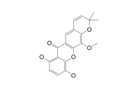 GARCINEXANTHONE-B;7,10-DIHYDROXY-12-METHOXY-2,2-DIMETHYL-2H,6H-PYRANO-[3,2-B]-XANTHEN-6-ONE