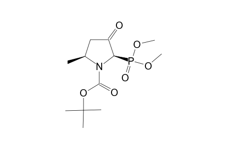 DIMETHYL-(2R,5S)-(-)-N-(TERT.-BUTOXYCARBONYL)-3-OXO-5-METHYLPYRROLIDINE-2-PHOSPHONATE