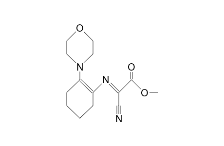 2-(2-Morpholino-1-cyclohexenylimino)-2-cyano-acetic acid, methyl ester