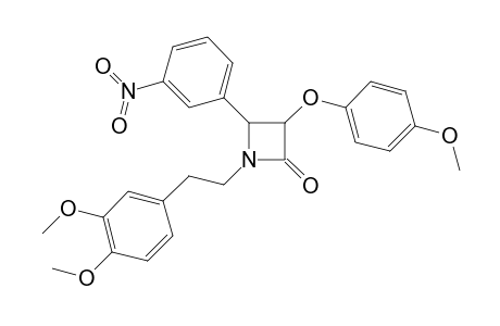 1-Homoveratryl-3-(4-methoxyphenoxy)-4-(3-nitrophenyl)azetidin-2-one