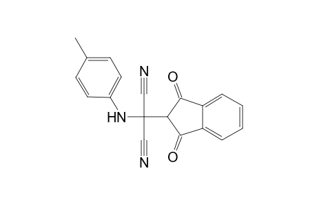 2-(1,3-Dioxo-2,3-dihydro-1H-inden-2-yl)-2-(4-toluidino)malononitrile