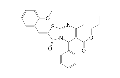 allyl (2Z)-2-(2-methoxybenzylidene)-7-methyl-3-oxo-5-phenyl-2,3-dihydro-5H-[1,3]thiazolo[3,2-a]pyrimidine-6-carboxylate