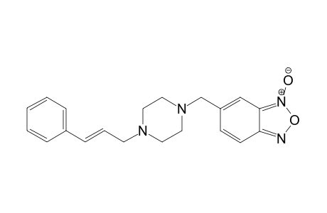 (E)-6-[4-(3-Phenyl-2-propenyl)piperazine-1-ylmethyl]benzofuroxan