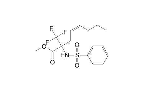 (Z)-2-(benzenesulfonamido)-2-(trifluoromethyl)-4-octenoic acid methyl ester