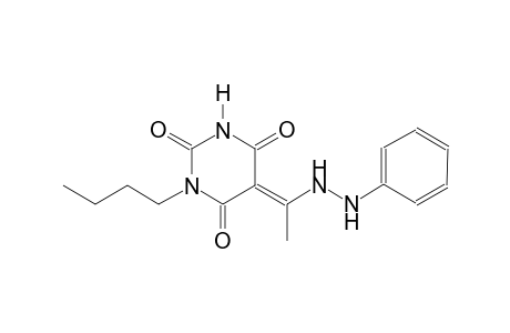 (5E)-1-butyl-5-[1-(2-phenylhydrazino)ethylidene]-2,4,6(1H,3H,5H)-pyrimidinetrione