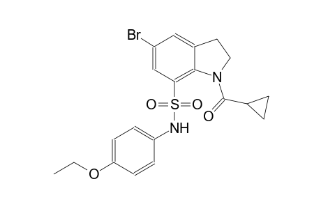 1H-indole-7-sulfonamide, 5-bromo-1-(cyclopropylcarbonyl)-N-(4-ethoxyphenyl)-2,3-dihydro-