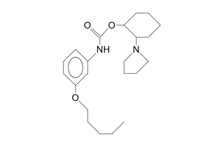 1-(3-Pentyloxy-phenylcarbamoyloxy)-trans-2-pyrrolidinyl-cyclohexane