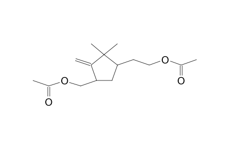 CYCLOPENTANEETHANOL, 4-[(ACETYLOXY)METHYL]-2,2-DIMETHYL-3-METHYLENE- ACETATE,