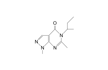 1,6-Dimethyl-5-(1-methyl-propyl)-1H-pyrazolo(3,4-D)pyrimidin-4(5H)-one