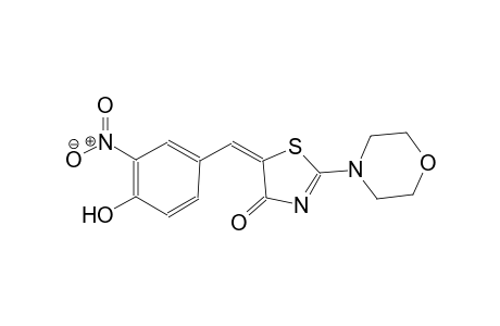 (5E)-5-(4-hydroxy-3-nitrobenzylidene)-2-(4-morpholinyl)-1,3-thiazol-4(5H)-one