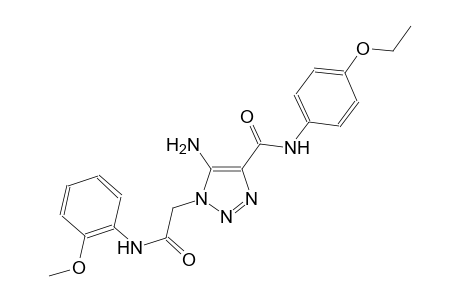 5-amino-N-(4-ethoxyphenyl)-1-[2-(2-methoxyanilino)-2-oxoethyl]-1H-1,2,3-triazole-4-carboxamide
