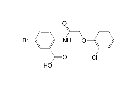 5-Bromanyl-2-[2-(2-chloranylphenoxy)ethanoylamino]benzoic acid