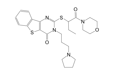 2-{[1-(4-morpholinylcarbonyl)propyl]sulfanyl}-3-[3-(1-pyrrolidinyl)propyl][1]benzothieno[3,2-d]pyrimidin-4(3H)-one
