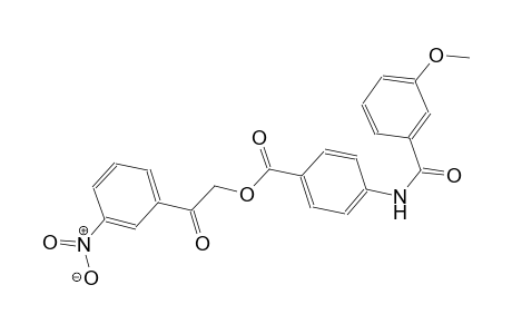 benzoic acid, 4-[(3-methoxybenzoyl)amino]-, 2-(3-nitrophenyl)-2-oxoethyl ester