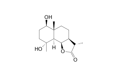 1.beta.,4.alpha.-Dihydroxy-5.alpha.,11.beta.-H-eudesman-6.beta.,12-olide