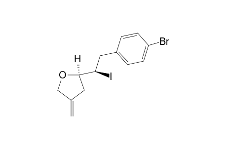 threo-2-(2-(4-Bromophenyl)-1-iodoethyl)-4-methylenetetrahydrofuran