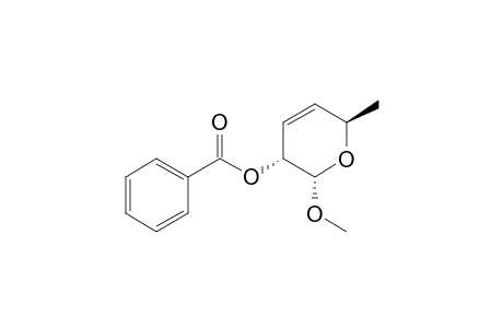 2H-Pyran-3-ol, 3,6-dihydro-2-methoxy-6-methyl-, benzoate, [2S-(2.alpha.,3.alpha.,6.beta.)]-