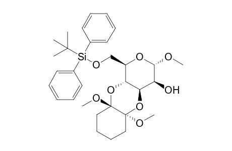 (1'S,2'S)-Methyl 6-O-tert-butyldiphenylsilyl-3,4-O-(1',2'-dimethoxycyclohexane-1',2'-diyl)-.alpha.,D-mannopyranoside