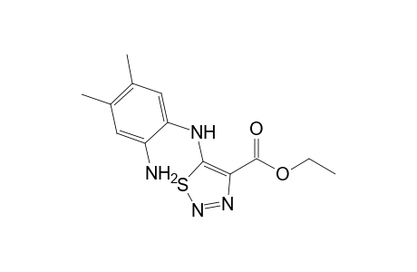 5-(2-amino-4,5-dimethyl-anilino)thiadiazole-4-carboxylic acid ethyl ester