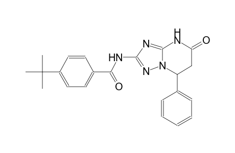 4-tert-butyl-N-(5-oxo-7-phenyl-4,5,6,7-tetrahydro[1,2,4]triazolo[1,5-a]pyrimidin-2-yl)benzamide