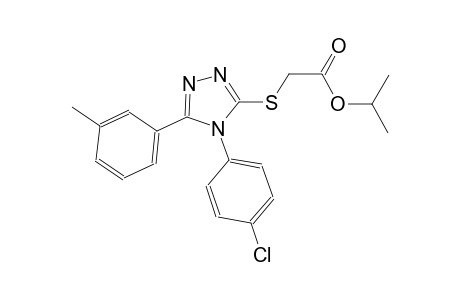 isopropyl {[4-(4-chlorophenyl)-5-(3-methylphenyl)-4H-1,2,4-triazol-3-yl]sulfanyl}acetate