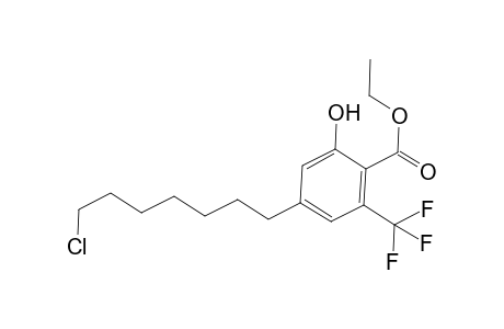 Ethyl 4-(7-Chloroheptyl)-2-hydroxy-6-(trifluoromethyl)benzoate