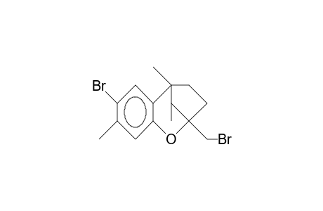 4-Bromo-9-bromomethyl-1,5,12-trimethyl-8-oxa-tricyclo(7.2.1.0/2,7/)dodeca-2(7),3,5-triene