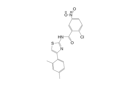 2-chloro-N-[4-(2,4-dimethylphenyl)-1,3-thiazol-2-yl]-5-nitrobenzamide