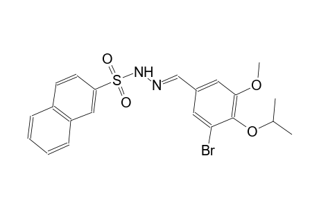 N'-[(E)-(3-bromo-4-isopropoxy-5-methoxyphenyl)methylidene]-2-naphthalenesulfonohydrazide