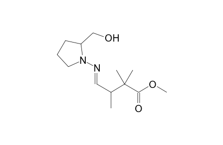 Methyl (3R/S,2'S)-4-{[2'-(hydroxymethyl)pyrrolidin-1'-yl]imino}-2,3,3-trimethylbutanoate