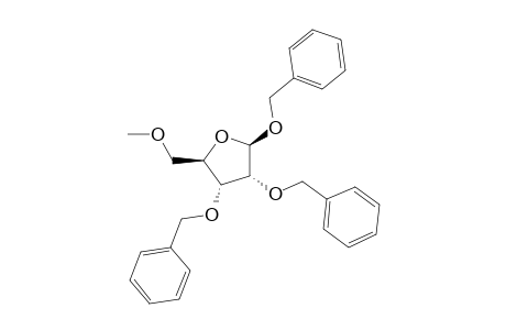 .beta.-D-Ribofuranoside, phenylmethyl 5-O-methyl-2,3-bis-O-(phenylmethyl)-