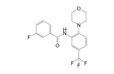 3-fluoro-N-[2-(4-morpholinyl)-5-(trifluoromethyl)phenyl]benzamide
