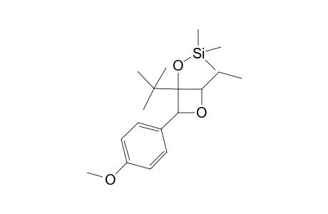 3-(1',1'-Dimethylethyl)-2-(4'-methoxyphenyl)-4-ethyl-3-[(trimethylsilyl0oxy]oxetane