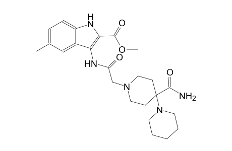 methyl 3-(2-(4'-carbamoyl-[1,4'-bipiperidin]-1'-yl)acetamido)-5-methyl-1H-indole-2-carboxylate
