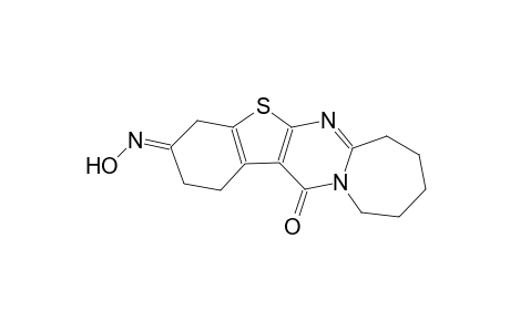 benzo[4',5']thieno[2',3':4,5]pyrimido[1,2-a]azepine-3,13-dione, 1,2,4,7,8,9,10,11-octahydro-, 3-oxime, (3E)-